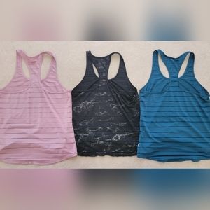 Bundle of 3 ZYIA Active tank tops Women's Medium M pink, teal, black